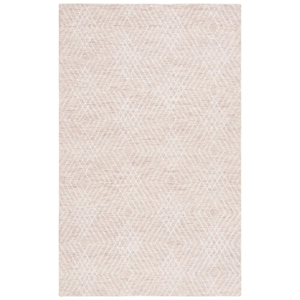 SAFAVIEH Abstract Beige/Ivory 5 ft. x 8 ft. Chevron Marle Area Rug