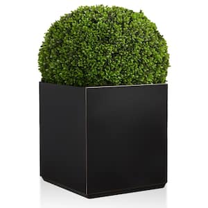 24 in. Square Outdoor Metal Flower Planter Box