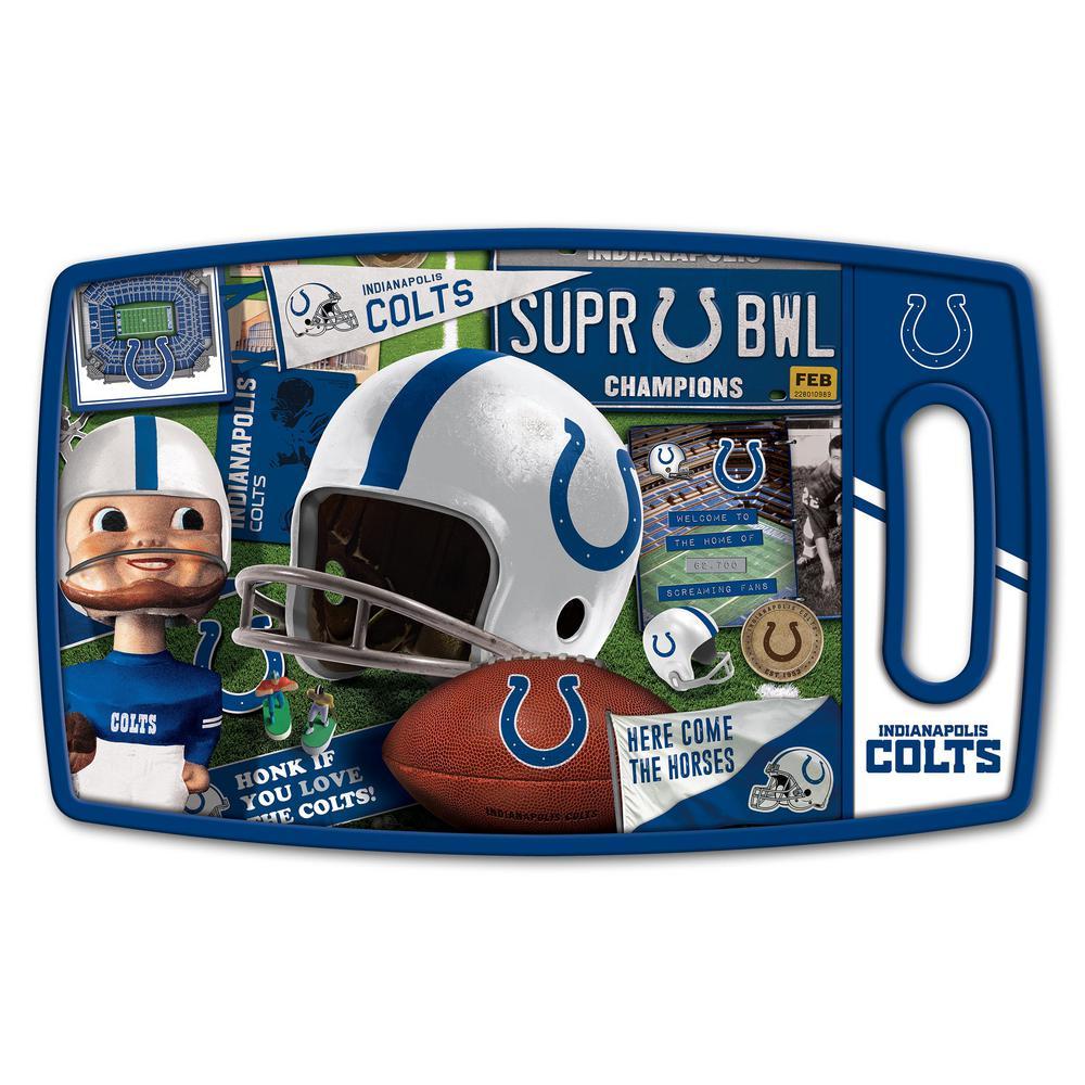 NFL Indianapolis Colts Retro Series Polypropyene Cutting Board