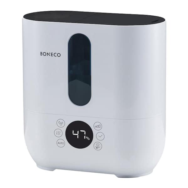 BONECO 1.32 Gal. Top Fill Ultrasonic Humidifier with Warm or Cool Mist and LED Display, White