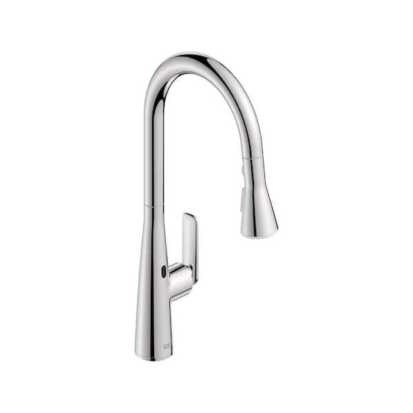American Standard Aspirations 18 in. Touchless Pull Down Sprayer Kitchen Faucet with 360° Swivel Spout in Chrome