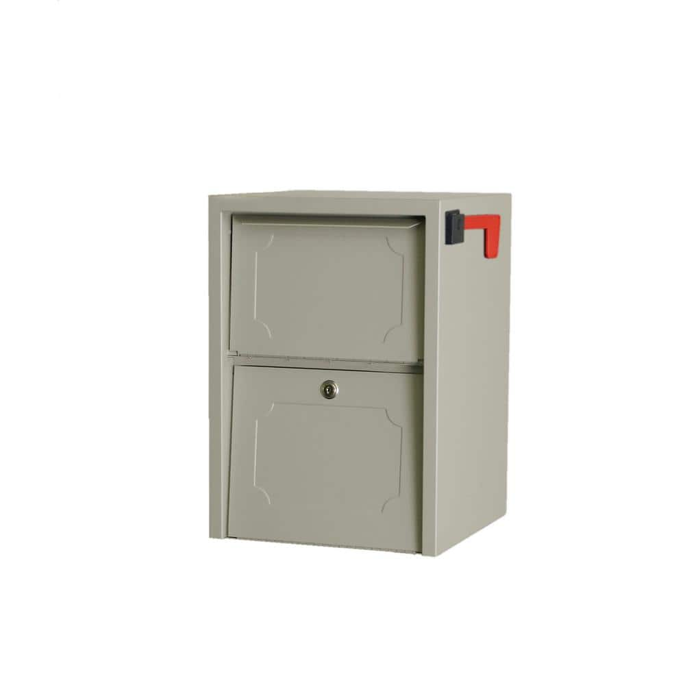 dVault Weekend Away Vault Sand Post/Column Mount Secure Mailbox ...