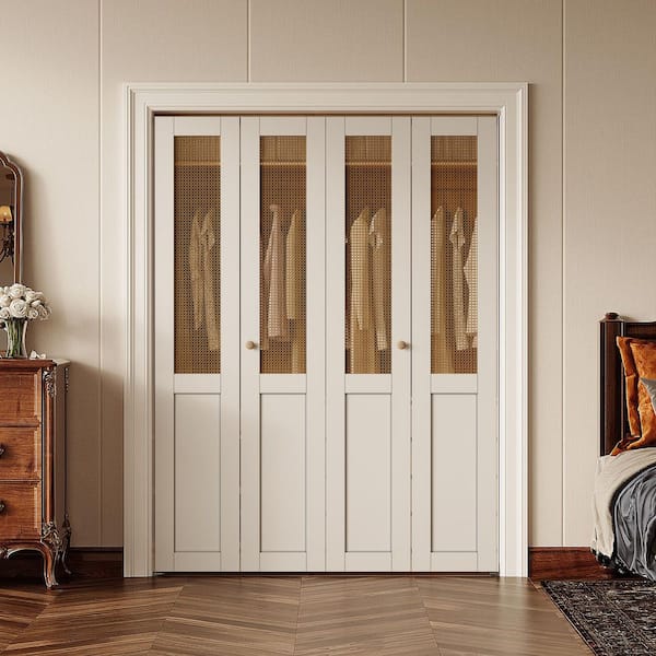 SOCBAZZAR 70.8 in x 78.75 in. (Double Door)Half Paneled Solid Core
