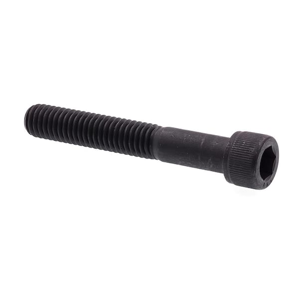 Prime-Line 3/8 in.-16 x 2-1/2 in. Black Oxide Coated Steel Internal Hex Drive Socket Head Cap Screws (10-Pack)