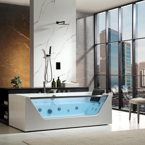 Empava 71 in. x 30 in. Whirlpool Bathtub Rectangular Jetted SPA