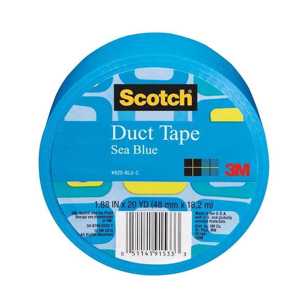 Scotch 1.88 in. x 20 yds. Blue Duct Tape (Case of 6)