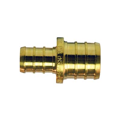 3/4 in. x 1/2 in. Brass PEX Barb Reducing Coupling