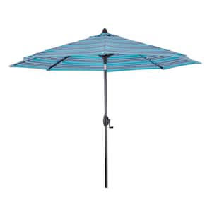 9 ft. Aluminum Sunbrella Market Patio Umbrella in Dolce Oasis