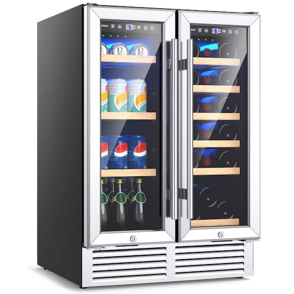 23.4 in. 18-Bottle Wine and 57-Can Beverage Cooler