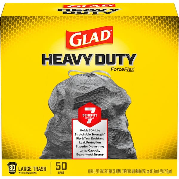 Glad Odor Shield 50-Pack 13-Gallon Gain White Polypropylene Kitchen Trash Bag Glad Odor Shield 50-Pack 13-Gallon Gain White Polypropylene Kitchen Trash Bag