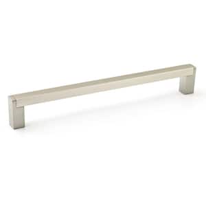 Laconia Collection 7 9/16 in. (192 mm) Brushed Nickel Modern Rectangular Cabinet Bar Pull