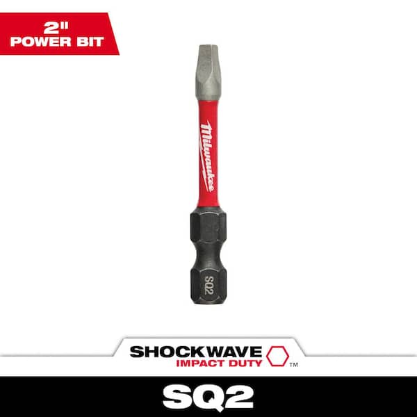 SHOCKWAVE Impact Duty 2 in. Square #2 Alloy Steel Screw Driver Bit (1-Pack)