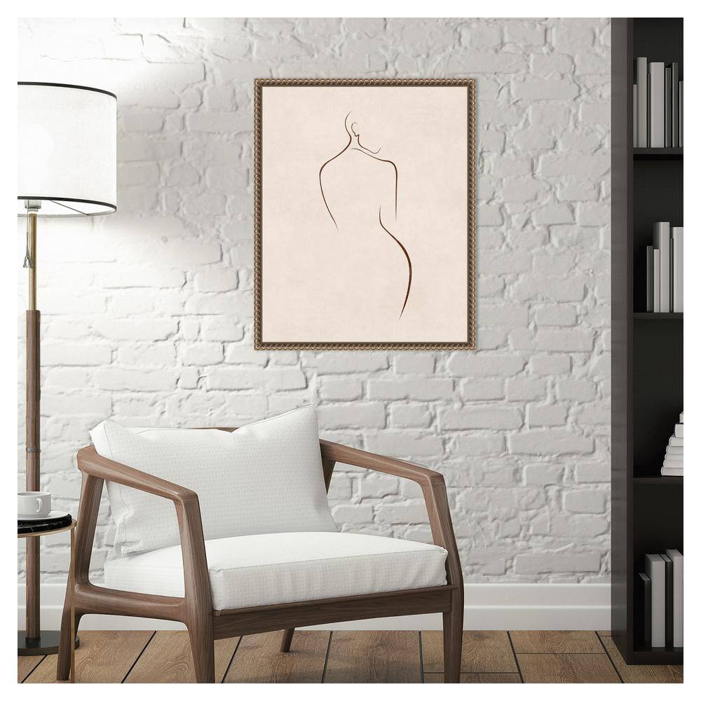 Emel Tunaboylu Bronze Floater Frame Abstract Canvas Art Print 16 x 20