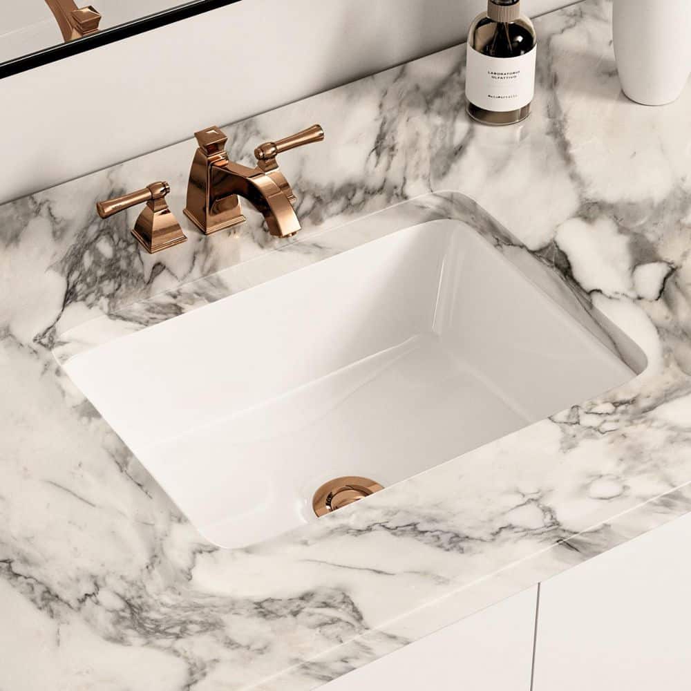 Los Flexi 16 in. L x 12 in. W Undermount Bathroom Sink Rectangular