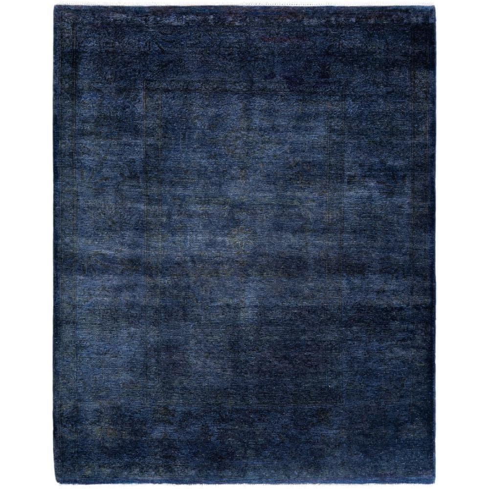 Fine Vibrance Navy 4 X 6 Hand-Knotted Wool Indoor Area Rug price history on PriceWatchPro