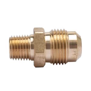 1/2 in. Flare x 1/4 in. MIP Brass Adapter Fitting (5-Pack)