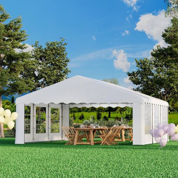 HOMMOW 20 ft. x 20 ft. Heavy Duty Party Tent Gazebo with Removable