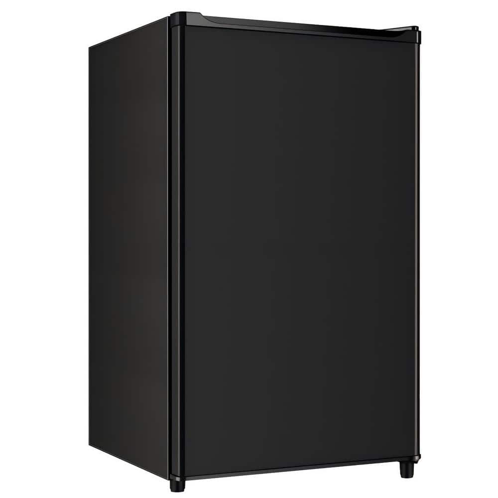 19.65 in. 4.4 cu.ft. Mini Refrigerator in Black with Freezer, 5-Settings Temperature Adjustable