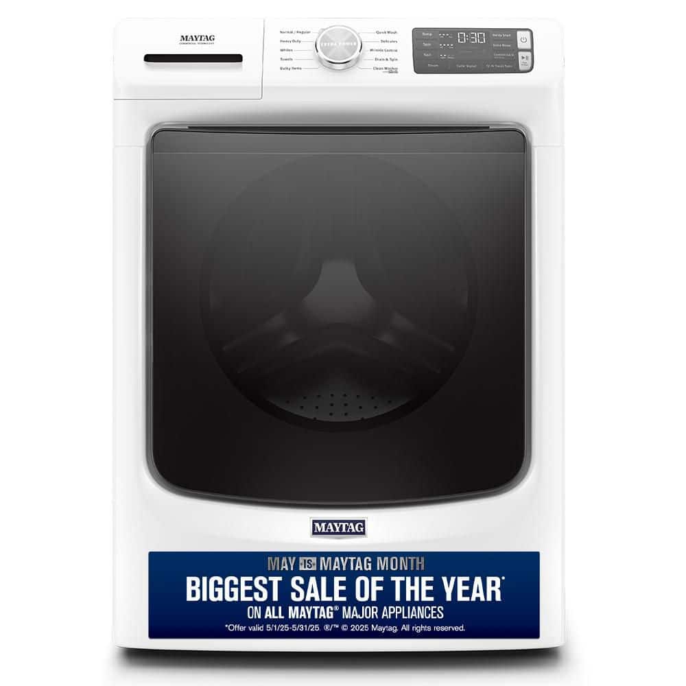 4.5 cu. ft. White Stackable Front Load Washing Machine with 12-Hour Fresh Spin, ENERGY STAR