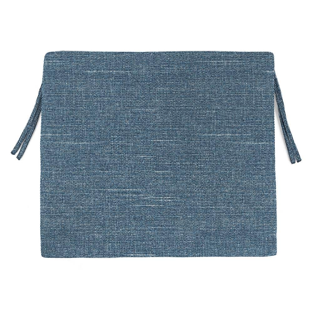 Tory Denim Blue Rectangular Outdoor Chair Pad Cushion