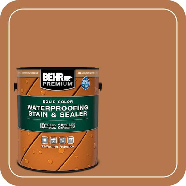 1 gal. #SC-533 Cedar Naturaltone Solid Color Waterproofing Exterior Wood Stain and Sealer