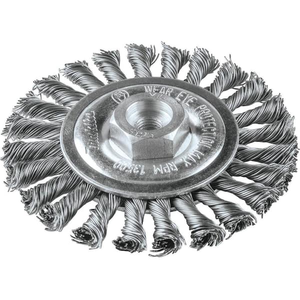 M10 x 1.25 in. x 4 in. Knot Cable Twist Wire Wheel