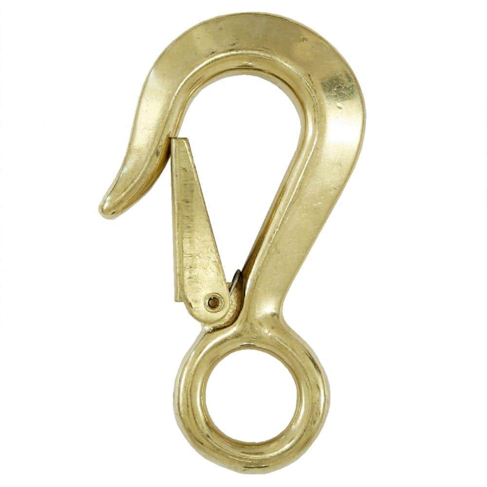 Lehigh 4 in. Brass Marine Mooring Snap Hook MH015S-6 - The Home Depot
