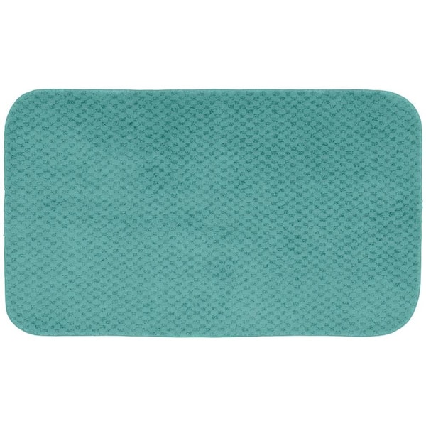 Garland Rug Cabernet Sea Foam 24 in. x 40 in. Washable Bathroom Accent Rug