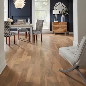 Hand Scraped Ember Acacia 3/8 in. T x 5 in. W x Varying Length Click Lock Exotic Hardwood Flooring (26.25 sq.ft. / case)