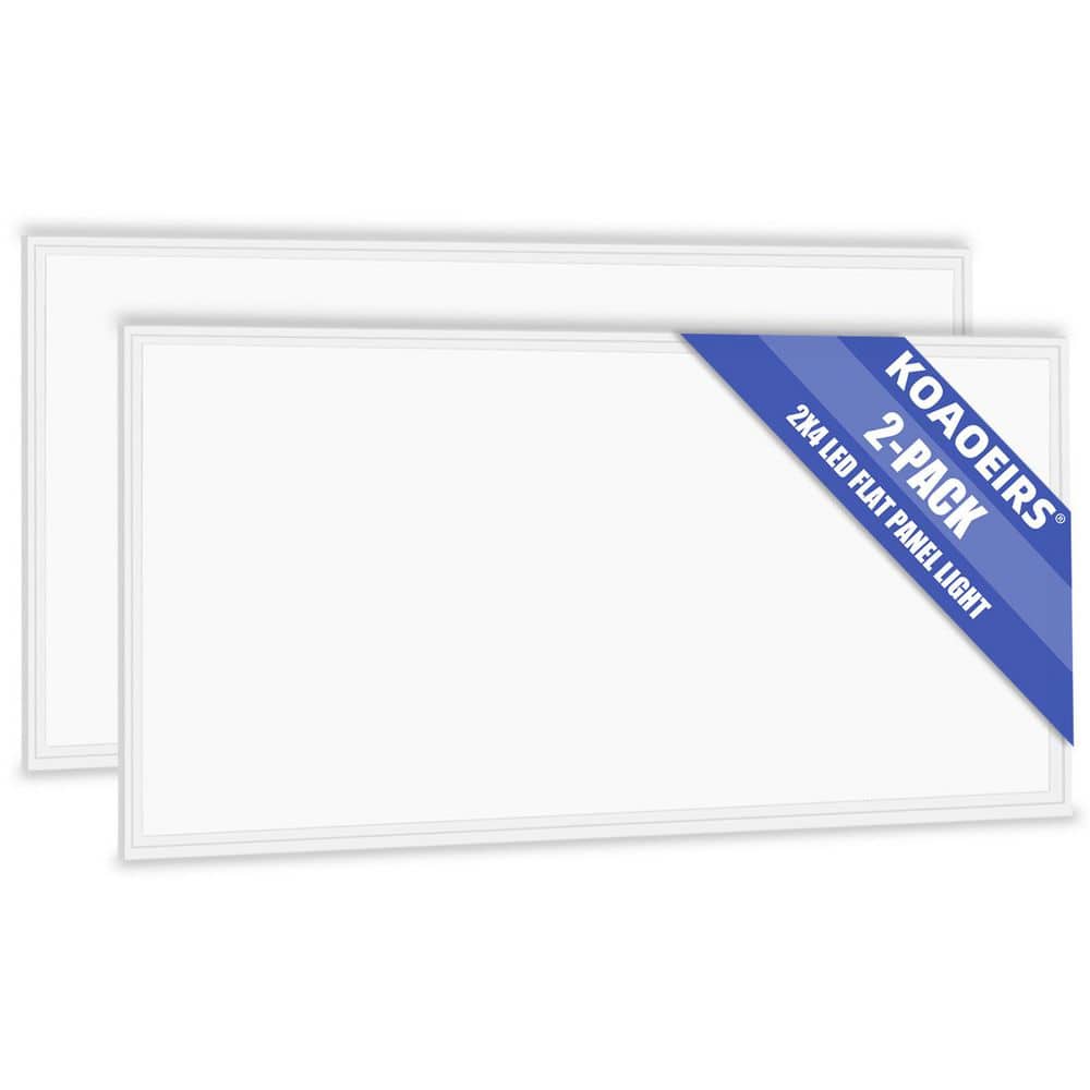 2 ft. x 4 ft. 175-Watt Equivalent White Integrated LED Troffer Panel Light 5000K Bright White LED Panel Light (2-Piece) price history on PriceWatchPro