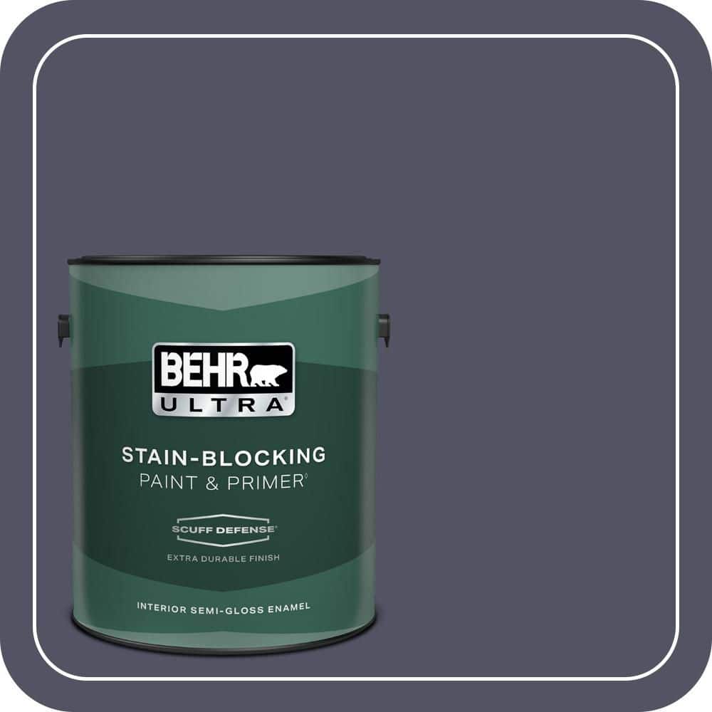 1 gal. #630F-7 Black Orchid Extra Durable Semi-Gloss Enamel Interior Paint & Primer price history on PriceWatchPro