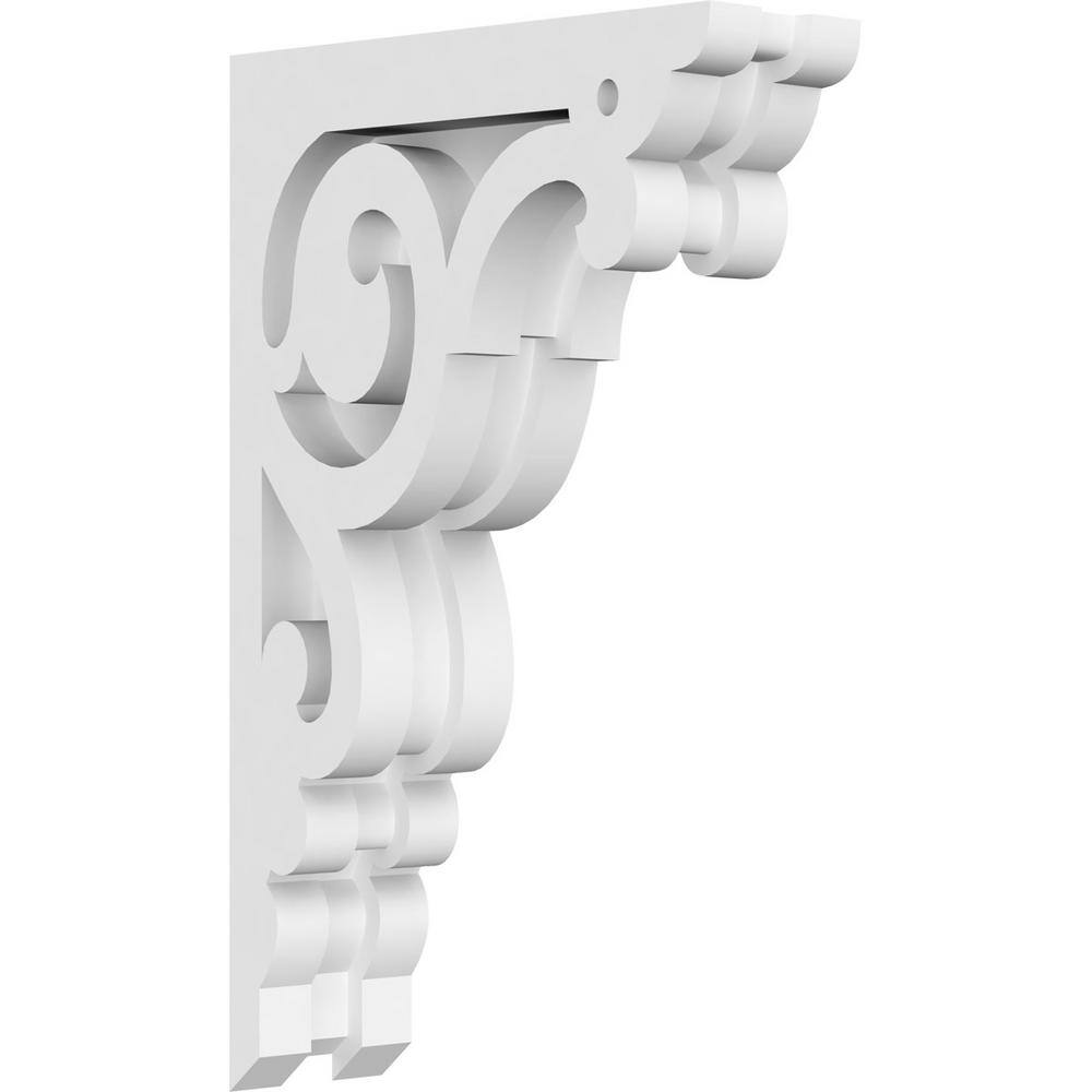 Hurley White PVC Decorative Corbel, 9" Height