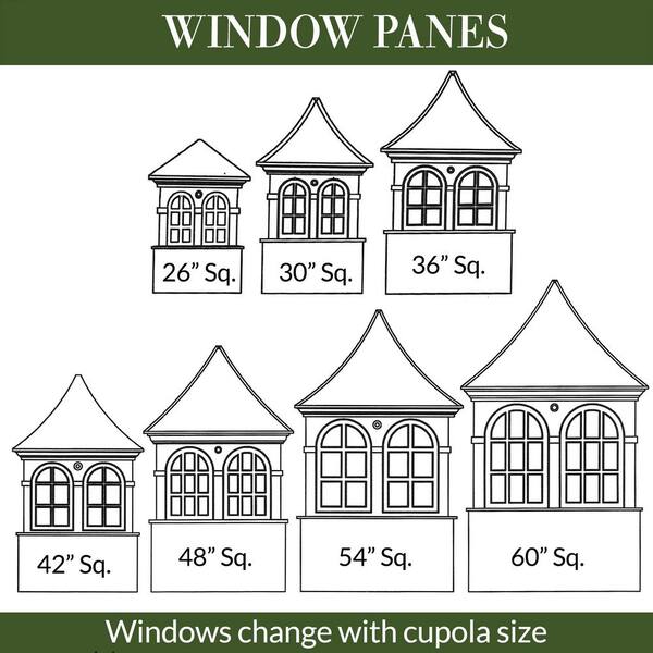 Good Directions Smithsonian Stafford 48 in. x 80 in. Vinyl Cupola