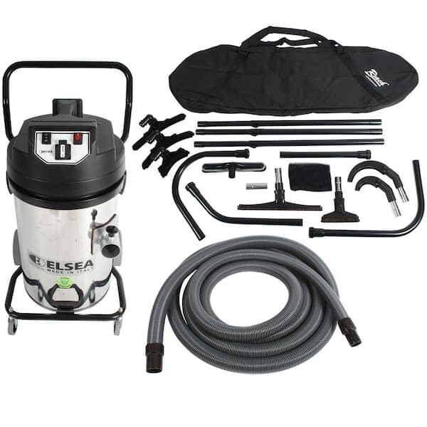 Cen-Tec 20 Gal. Trantor Industrial 2-Motor Canister Vacuum with Filter Shaker and 25 ft. High Reach Attachment Package