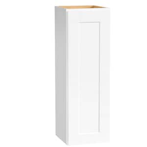Shaker Assembled 12x36x12 in. Wall Kitchen Cabinet in Satin White