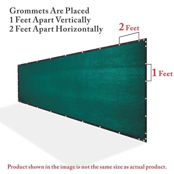 FENCE4EVER 68 in. x 50 ft. Green Privacy Fence Screen Plastic