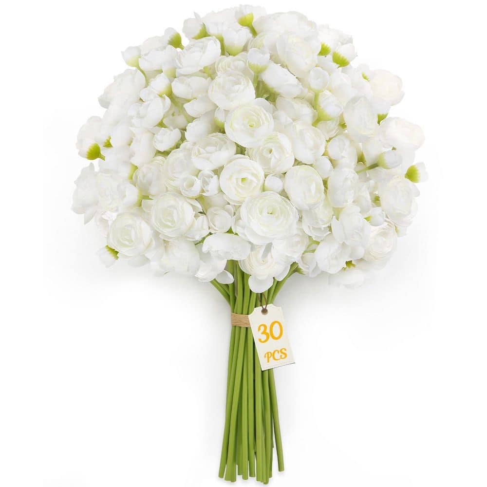 11.5-Inch White Rose Artificial Roses (30 Stems)-Spring-Style Faux Flowers, Ideal for Indoor Decor and DIY Bouquets. price history on PriceWatchPro