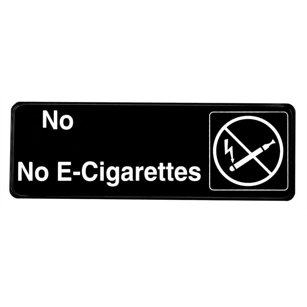 Alpine Industries in. x in. Black No E-Cigarettes Sign (15-Pack)  SGN-17-15pk The Home Depot