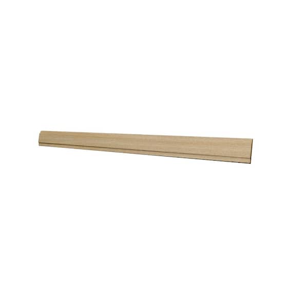 Washington Franklin Hargrove 96 in. W x 0.75 in. D x 2.25 in. H in Vanguard Oak Contemporary Light Rail Edge Molding