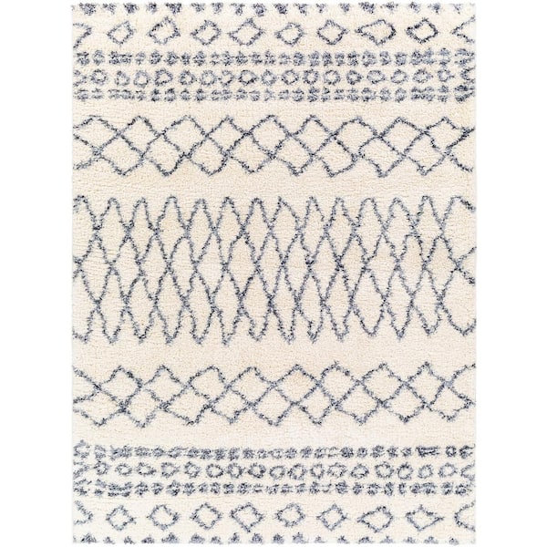 Artistic Weavers Puffy shag Cream 8 ft. x 10 ft. Global Indoor Area Rug