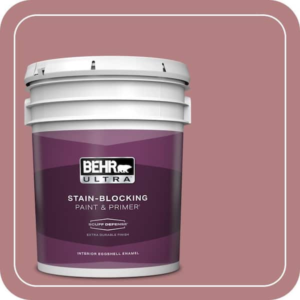 BEHR ULTRA 5 gal. #T14-15 Minuet Rose Extra Durable Eggshell Enamel Interior Paint & Primer