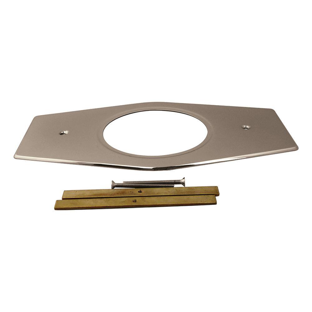 Westbrass OneHole Remodel Cover Plate for Moen and Delta Bathtub and Shower Valves, Polished