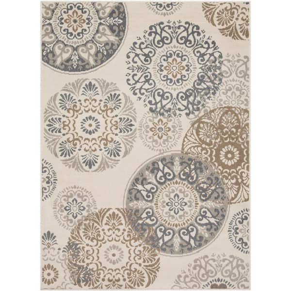 Artistic Weavers Eveline Beige 7 ft. 10 in. x 10 ft. 3 in. Medallion