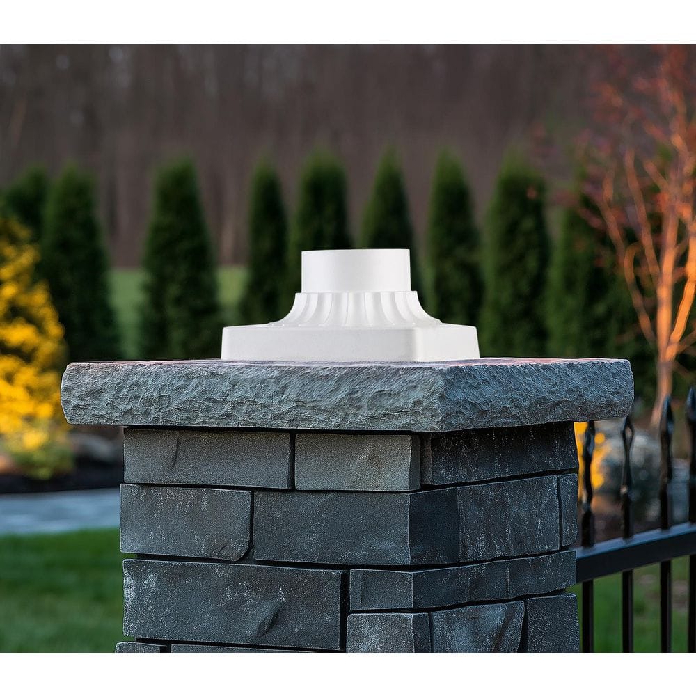 Canby 5.5 in. White Square Pier Mount Base for 3 inch Post Top Mounts price history on PriceWatchPro