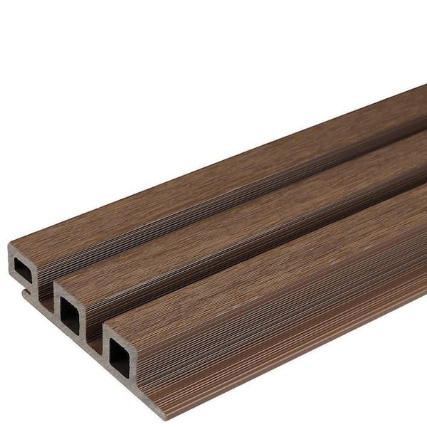 European Siding System 4.8 in. x 96 in. Composite Norwegian Board Siding in Brazilian Ipe