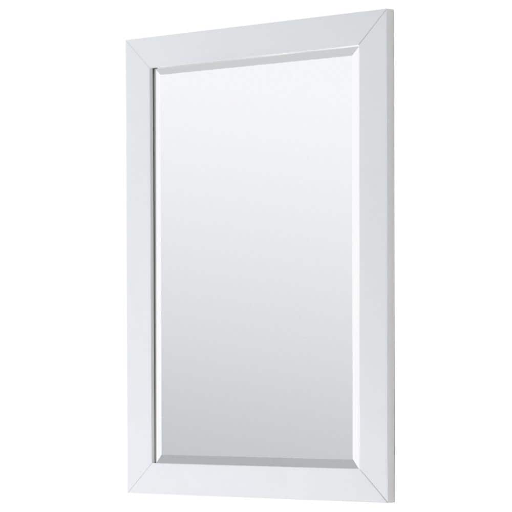 Daria 30" White Marble Top Bathroom Vanity with Gold Trim