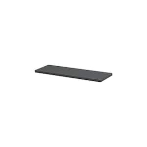 LITE 23.6 in. x 7.9 in. x 0.75 in. Anthracite MDF Decorative Wall Shelf without Brackets