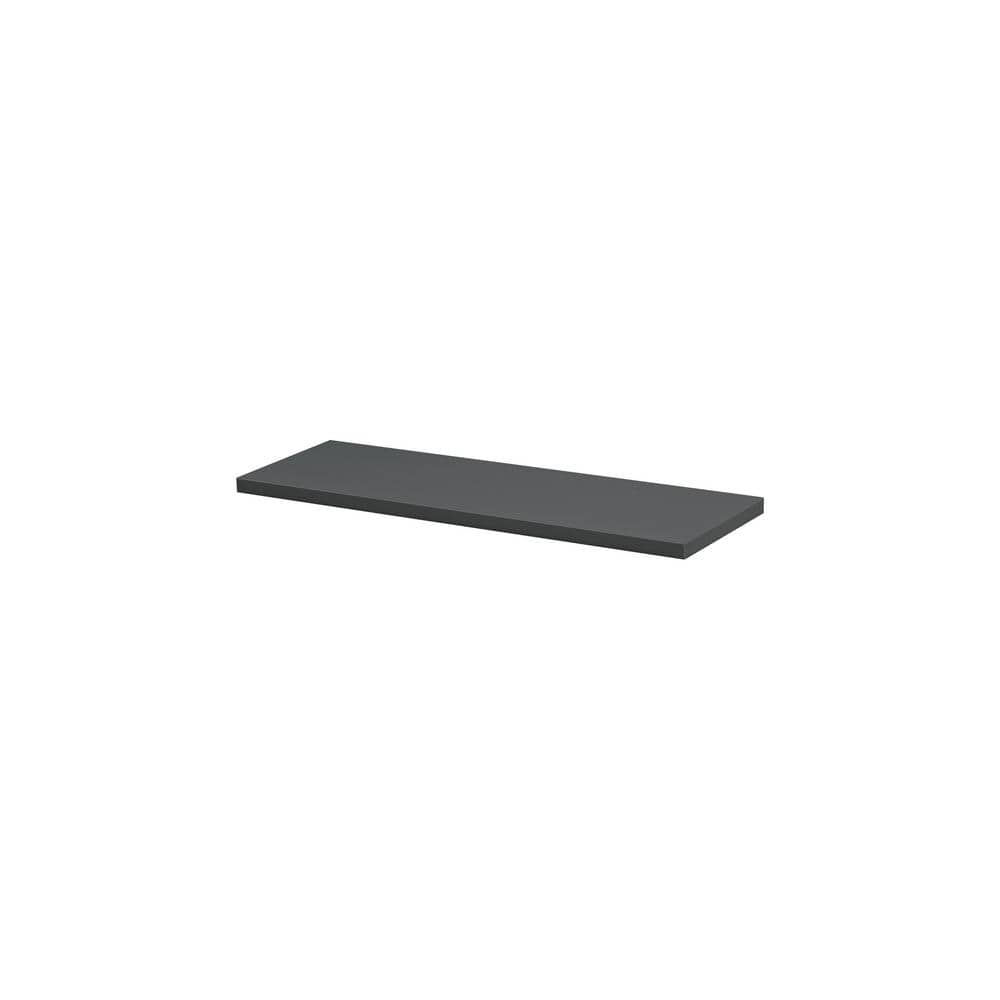 LITE 23.6 in. x 7.9 in. x 0.75 in. Anthracite MDF Decorative Wall Shelf without Brackets price history on PriceWatchPro