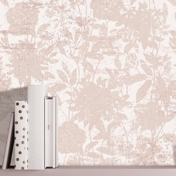 I Love Wallpaper Milan Metallic Wallpaper Grey Rose Gold