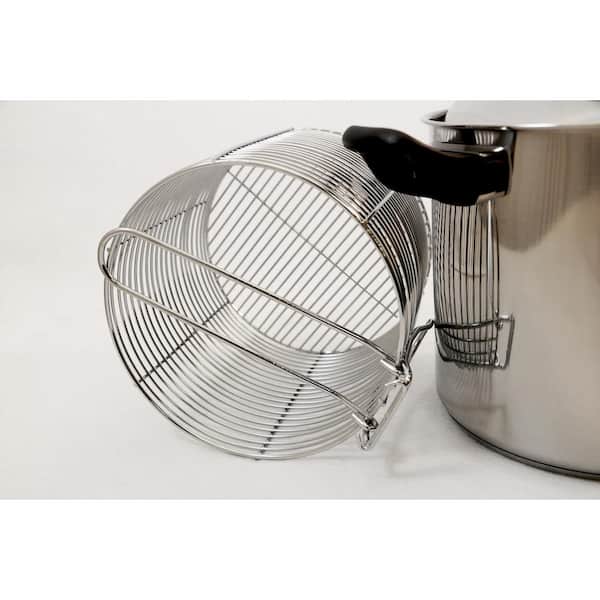  6QT Deep Fryer Set Stainless Steel Deep Fry Basket & 3-Ply Deep  Frying Pot Sauce Pan With Lid: Home & Kitchen